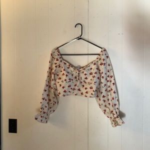 Floral Printed Crop Top